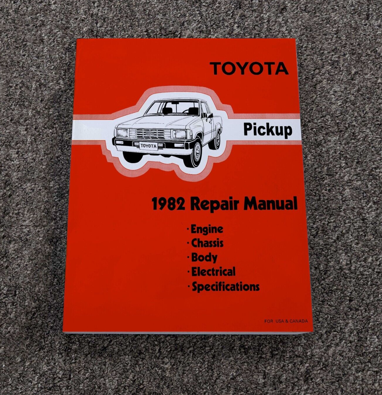 1982 Toyota Pickup Truck Factory OEM Shop Service Repair Manual DLX SR5 2.4L