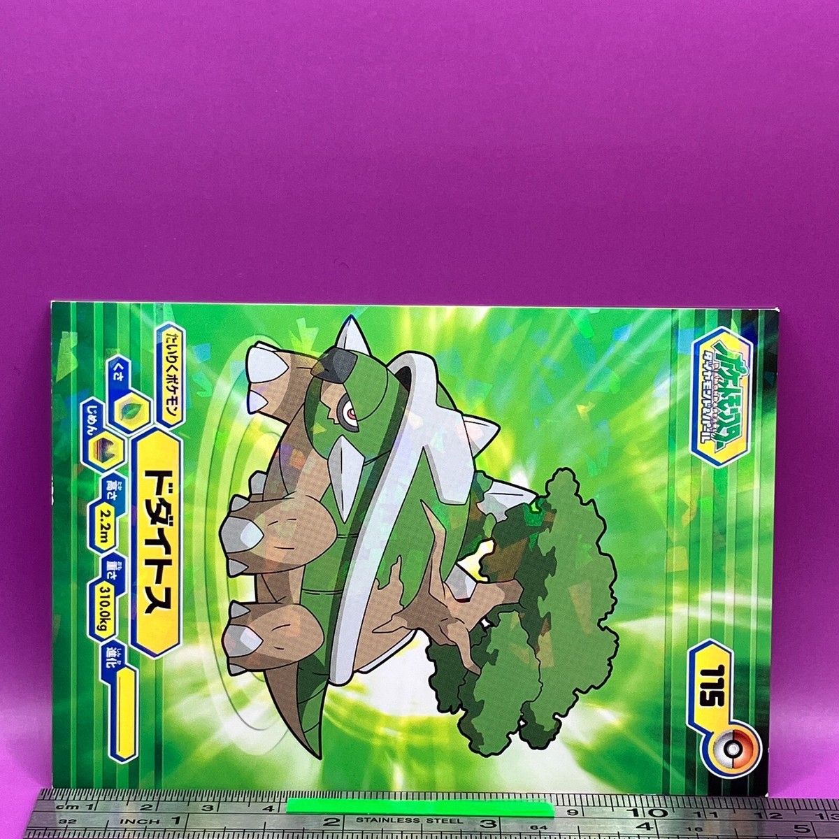 Torterra Pokemon Bromide Card Holo Diamond & Pearl Nintendo ENSKY