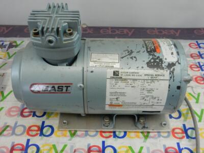 Emerson Gast 1HAE-10-M223X Vacuum Pump Air Compressor with 1/4 Hp Motor