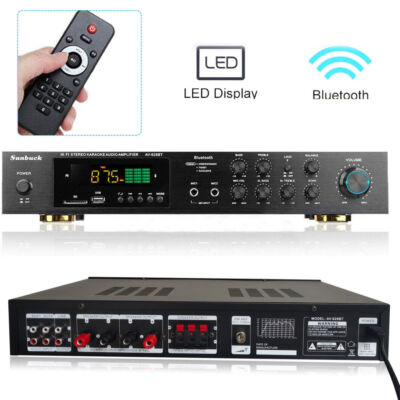 HiFi Verstärker 5Kanal Digital FM USB Stereo Amplifier Bluetooth Vollverstärker