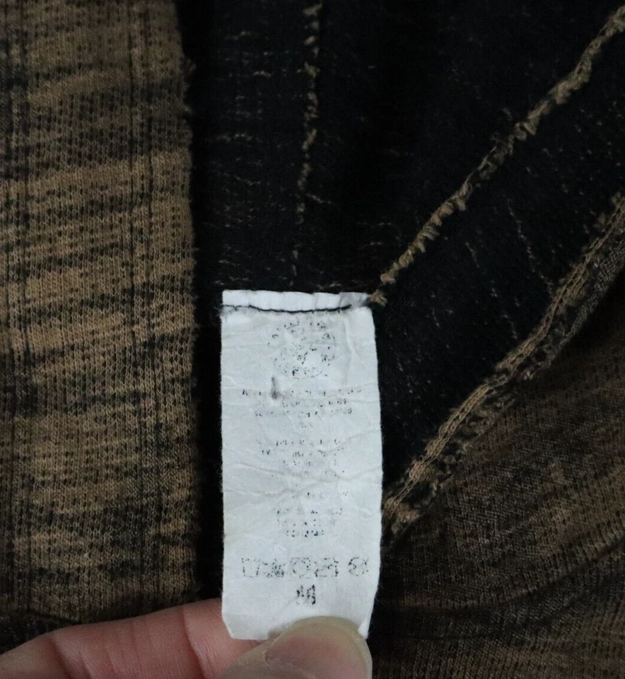 Мужская толстовка с капюшоном Affliction средний пуловер вязаная толстовка коричневая с длинным рукавом с черепом - Изображение 2 из 4