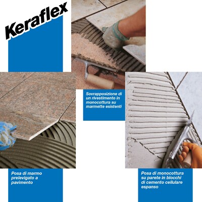 Adesivo Mapei Keraflex Grigio Per Piastrelle - Malta Cementizia Ad Alte Prestazioni - Foto 7