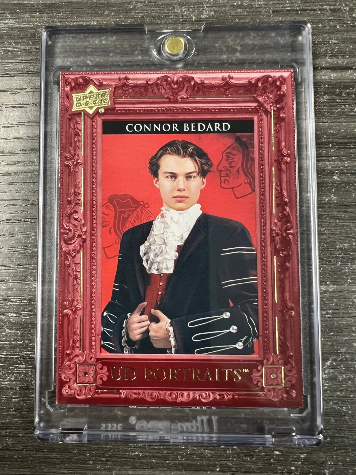 2023-24 Upper Deck Connor Bedard UD Portrait Red Outburst 10/25 Rookie Card