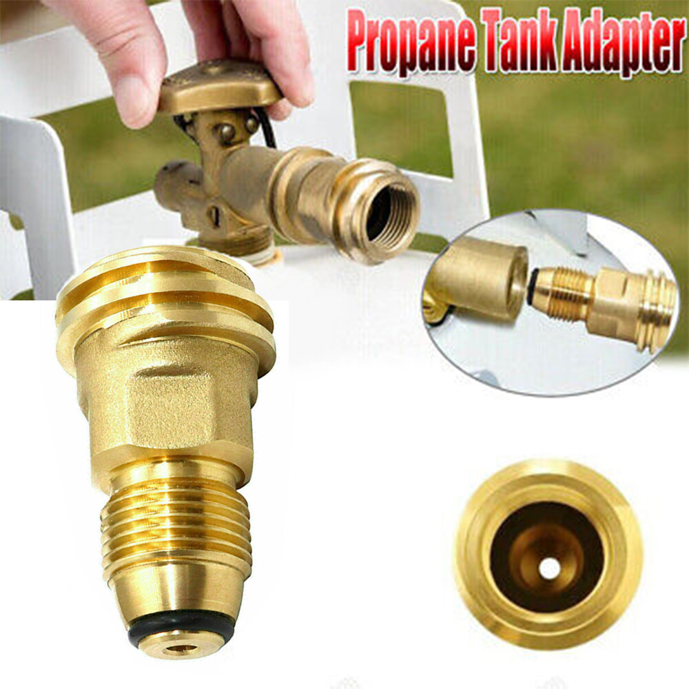 Converts Propane Tank POL LP Tank Valve to QCC1/Type1 Outlet Brass 