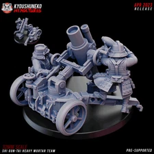 Heavy Mortar Team - Kyoushuneko Miniatures Shi Gun Tai Death Korps