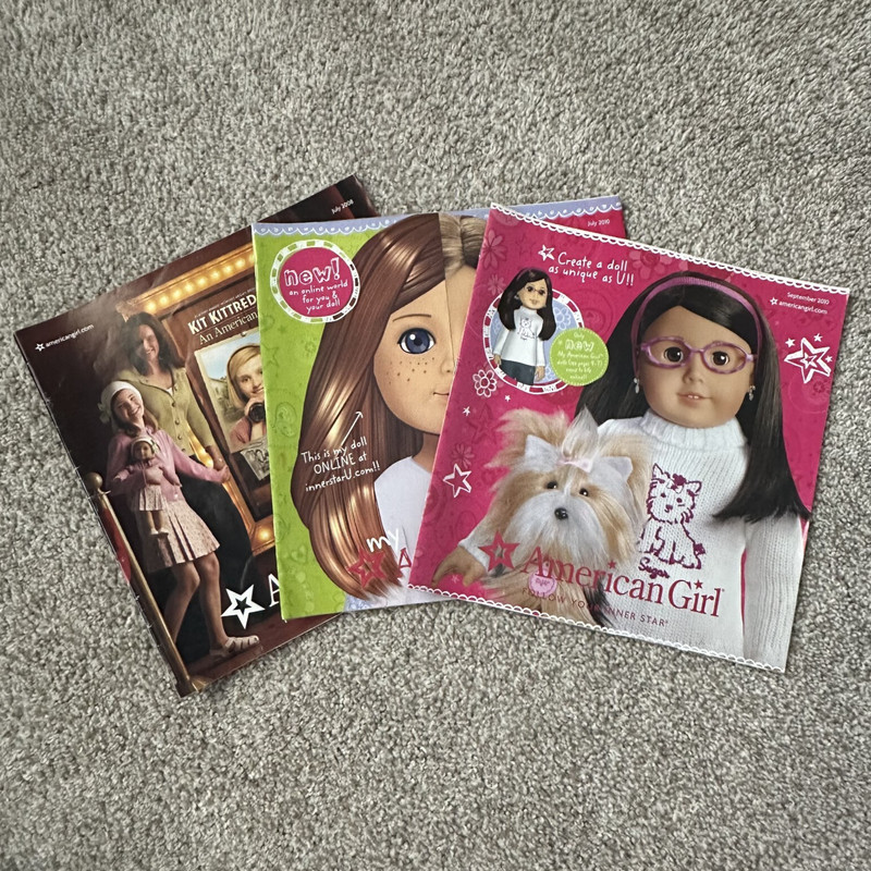 Lot of 3 Vtg American Girl Doll Catalog Magazines Y2K 2008-2010 Kit Inner Star U