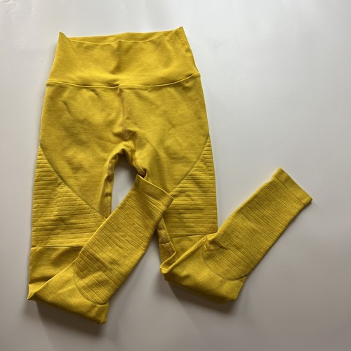 Alphalete Revival R6 Leggings yellow small eBay