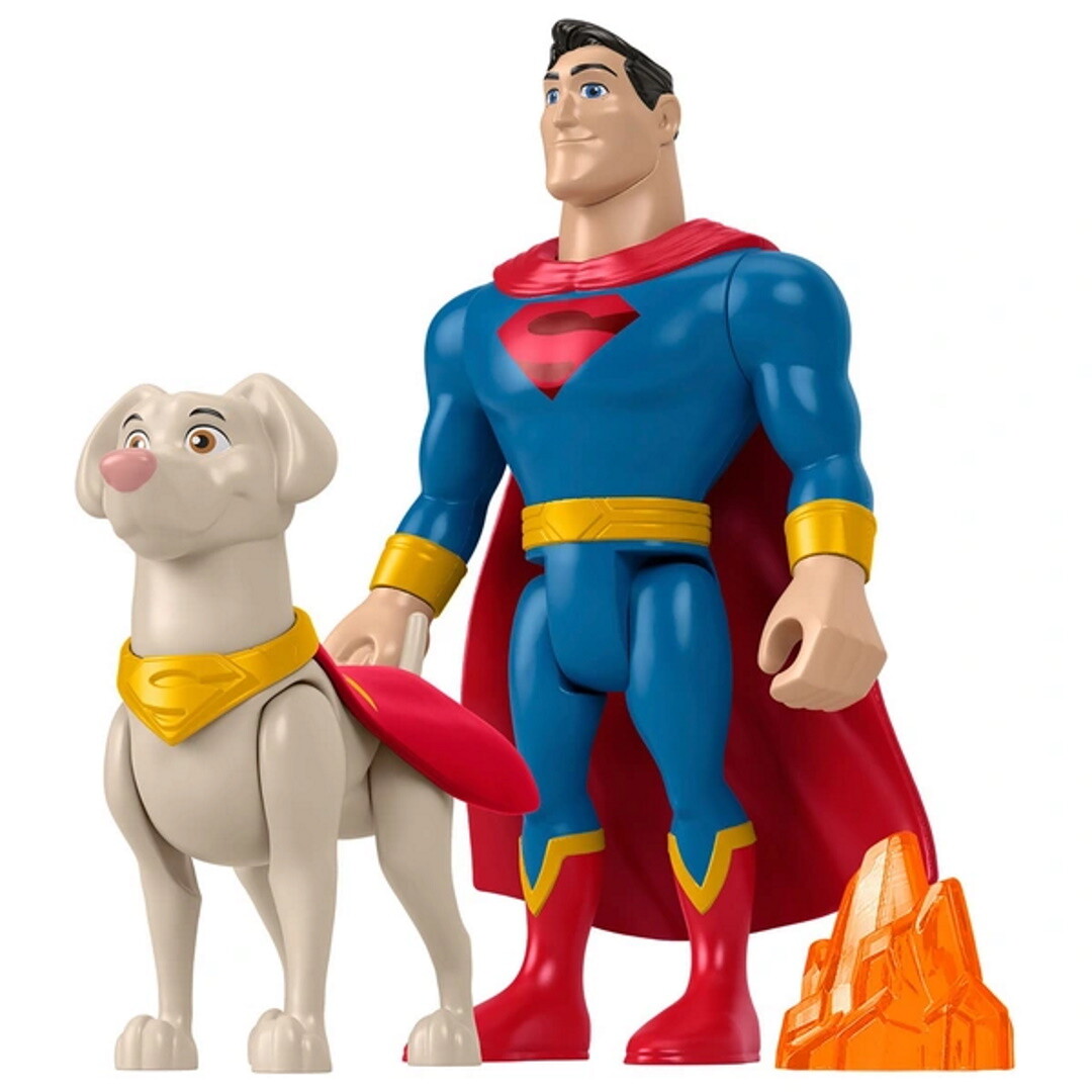 DC League of Super-Pets Superman and Krypto Figure Set Fisher-Price