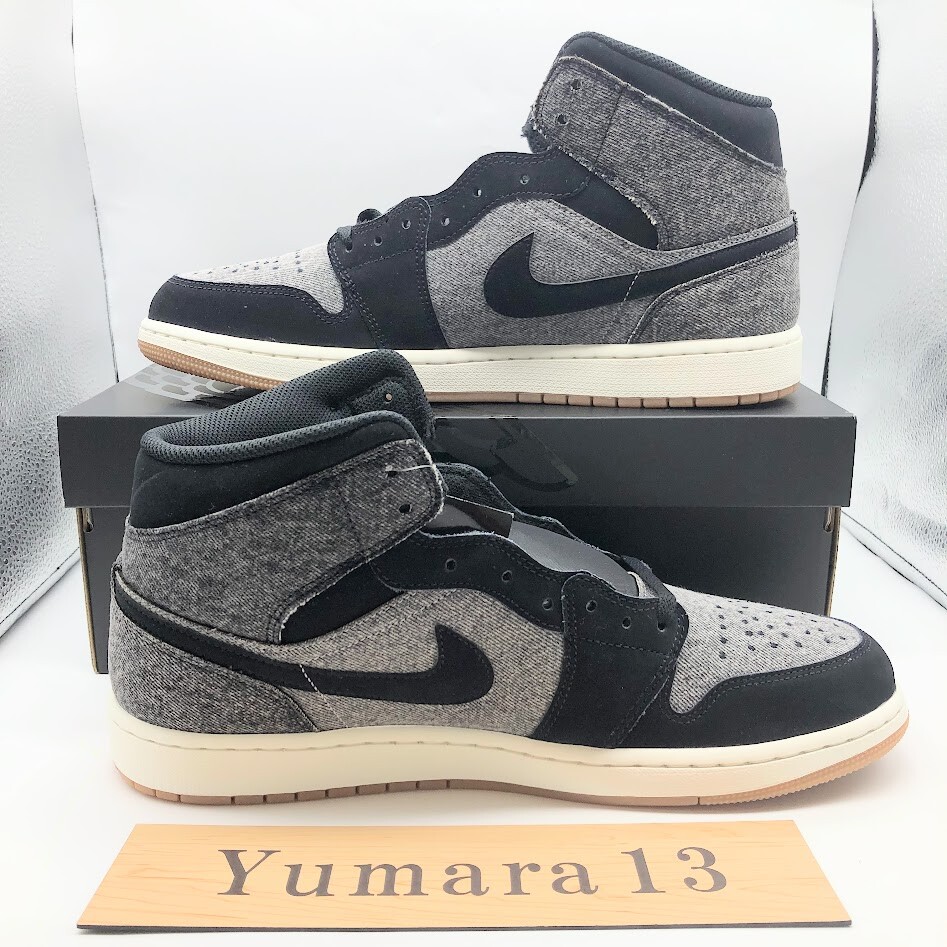 Nike Air Jordan 1 Mid SE Black Denim HJ4363-001 US Men's Size | eBay