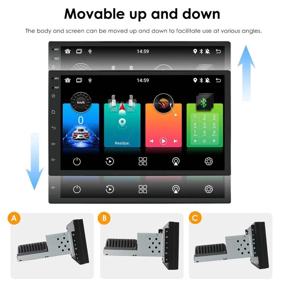 7" Car Radio Apple/Android 11 Carplay BT Car Stereo Headunit Single 1Din 2+32GB - Image 2 of 4