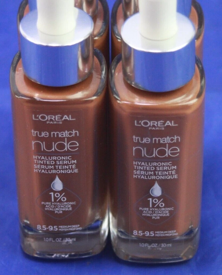 4X L'Oreal True Match Nude Hyaluronic Tinted Serum - 8.5-9.5 Medium Deep - 1 oz - Image 2 of 2