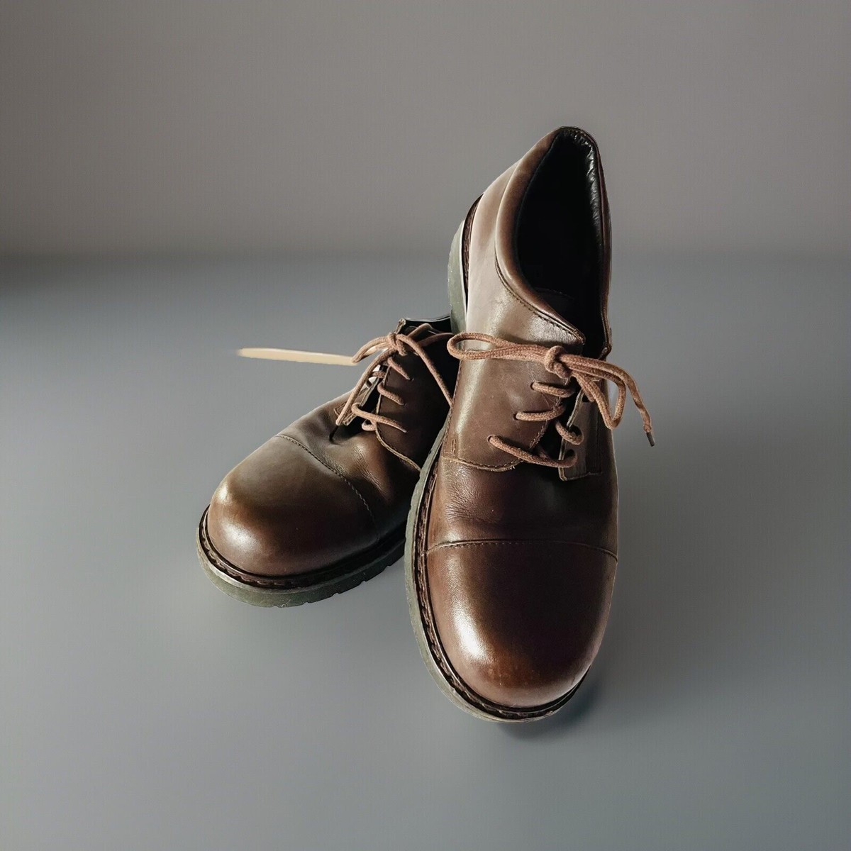 Eddie Bauer Men\'s Dark Brown Leather Oxfords Eddie Bauer Shoes Mens 13 W Wide Brown Leather Casual Lace  main image 4