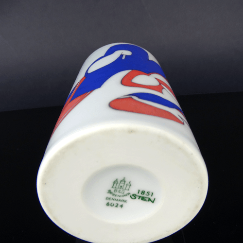 seltene STEN LYKKE MADSEN Design Vase, Bing & Grondahl B&G Porzellan, Denmark - Bild 11 von 11