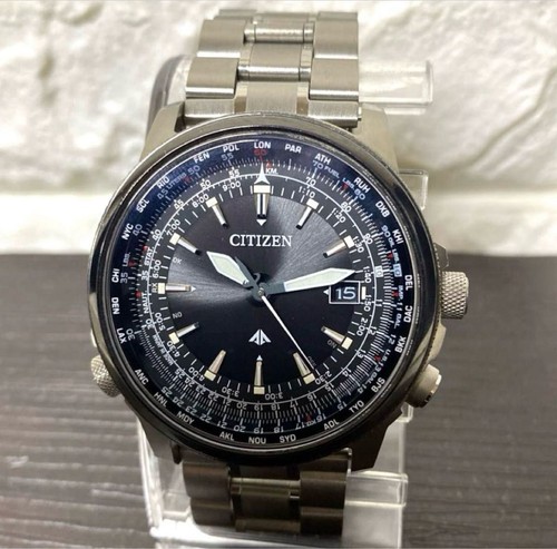 Citizen Promaster H145-T019404 Eco-Drive Chronographe Date Solaire Montre Hommes - Photo 7 sur 8