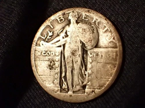 USA STANDING LIBERTY (1916 - 1931)  QUARTER Dollar Silver 90% Coin