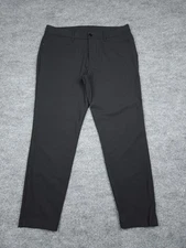Lululemon ABC Slim-Fit 5 Pocket Pant Men's 34 x 28 Black Warpstreme Tech Chino