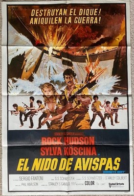 HORNETS' NEST  Rock Hudson  Sylva Koscina  1970  org   Arg  movie poster 265