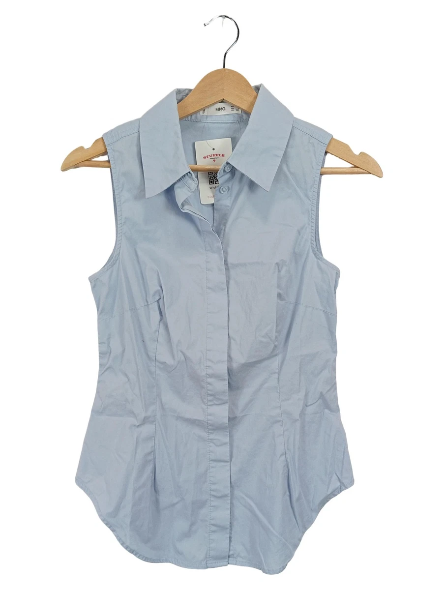 Haut Mango Manches Courtes, Couleur Bleue, Taille XS – Parfait Pour L'été (occasion)