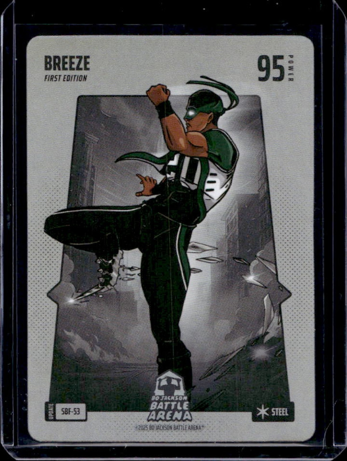 2025 Bo Jackson Battle Arena Update 1st Edition Breeze Battlefield Steel #SBF-53