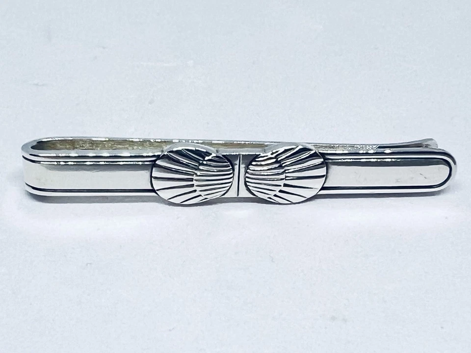 Georg Jensen Denmark Sterling Shell Tie Bar Clip #72 Santiago de Compostela - Image 3 of 4