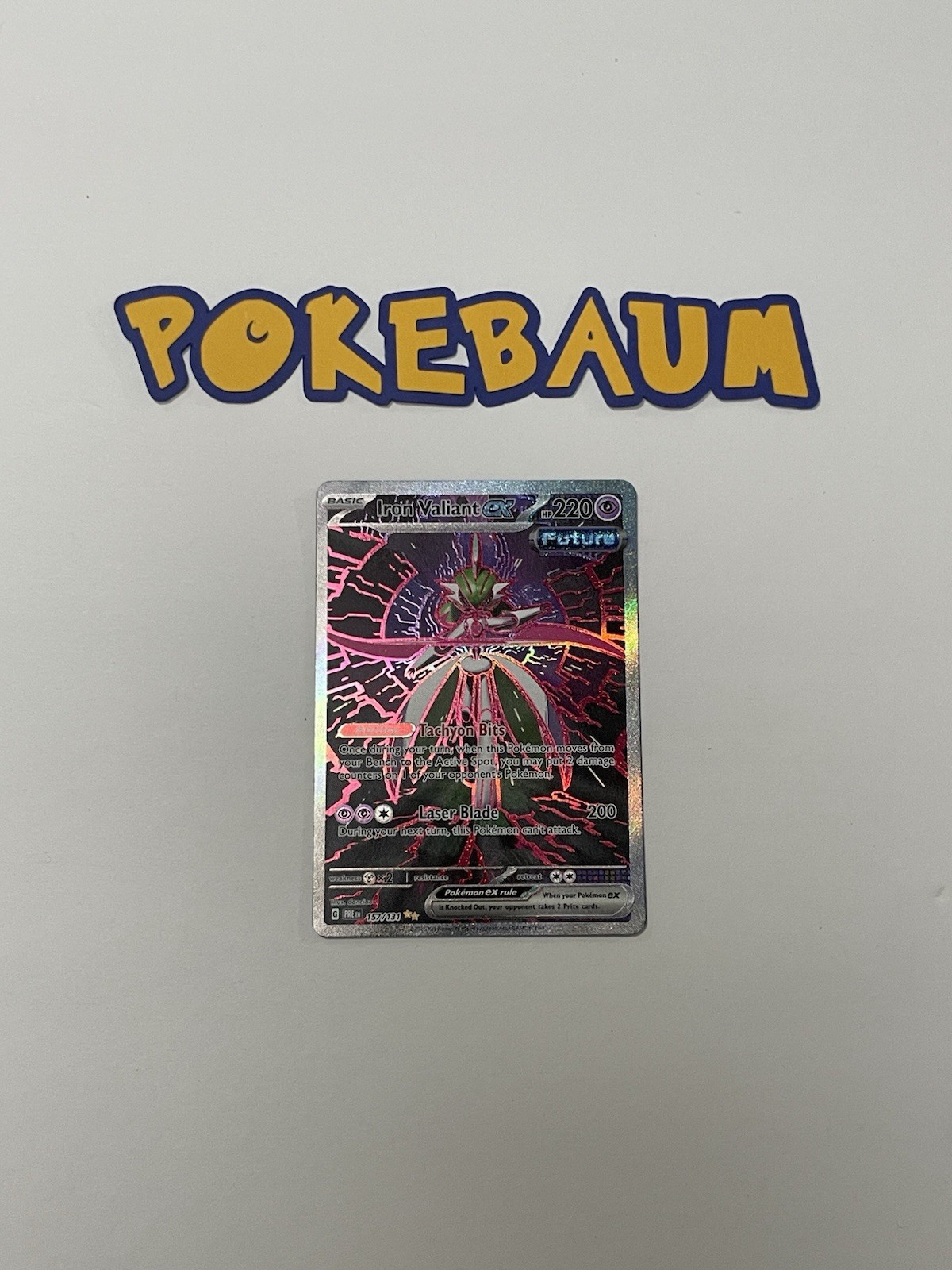 Iron Valiant EX 157/131 - SV Prismatic Evolutions SIR - Pokémon TCG Holo (NM)