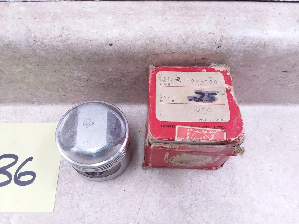 Honda 175 CA175 CL175 K3 Oversize Piston +0.25mm 1969-1970 VTG NOS #36 ANX-B241 - Изображение 2 из 4