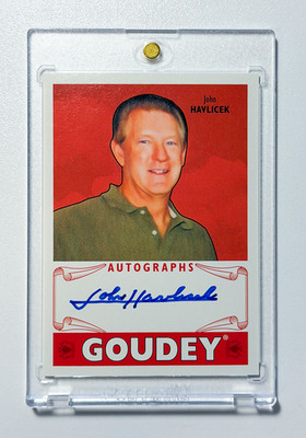 2016 Upper Deck Goodwin Champions Goudey Autographs JOHN HAVLICEK Auto #GA-JH