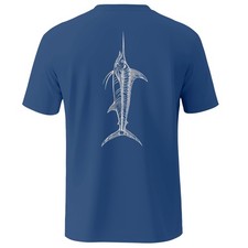 Fishing Shirts for Men Short Sleeve UPF 50 Sun Protection UV T-Shirt Tee Nav...