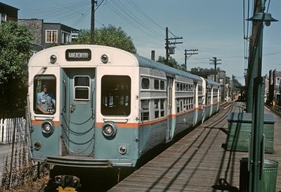 CTA 6000s, Ravenswood Train, Juli 1965 8,5 x 11 Foto