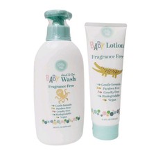 Little Me Fragrance Free Baby Wash 500mL and Baby Lotion 250mL New Sealed