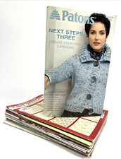 Lot of 14 Knitting Pattern Booklets - Patons, Bernat, Coats, Red Heart More