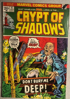 CRYPT OF SHADOWS #6 (1973) Marvel Comics FINE-