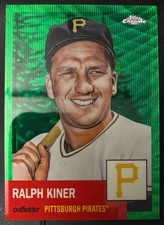 2022 Topps Chrome Platinum Anniversary Ralph Kiner #152 Toile White/Green /99