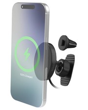 25W Fast Wireless Car Charger Mount, Qi2 MagSafe Phone Holder for iPhone  Samsu