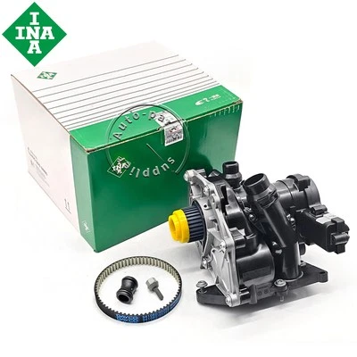 NEW OEM INA VW Audi 1.8T 2.0T TSI Upgraded Thermostat Water Pump Repair Kit - Image 1 of 4