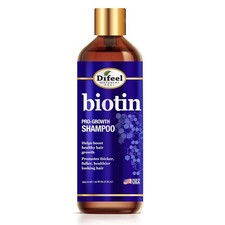 Difeel Pro-Growth Biotin Shampoo 12 oz. - for Thinning Hair and Hair Loss, Parab