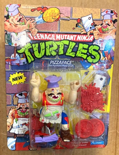VTG. 1990 TMNT Teenage MutanT  PIZZAFACE  UNPUNCHED NEW GRADEABLE