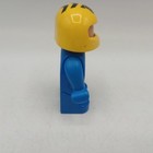 LEGO DUPLO Motorcycle RACER RACE Man 2.5" Figure With Yellow Helmet HTF VTG — photo 2