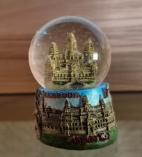 Schneekugel aus Glas Kambodscha Angkor Wat, N...