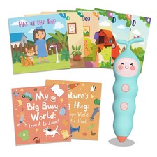 QuTZ Talking Pen Book Set, Learn to Read Sound Books, 8 Tap Audio...