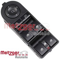 Metzger 0916930 Schalter FüR Fensterheber Schalter Fensterheber FüR Opel