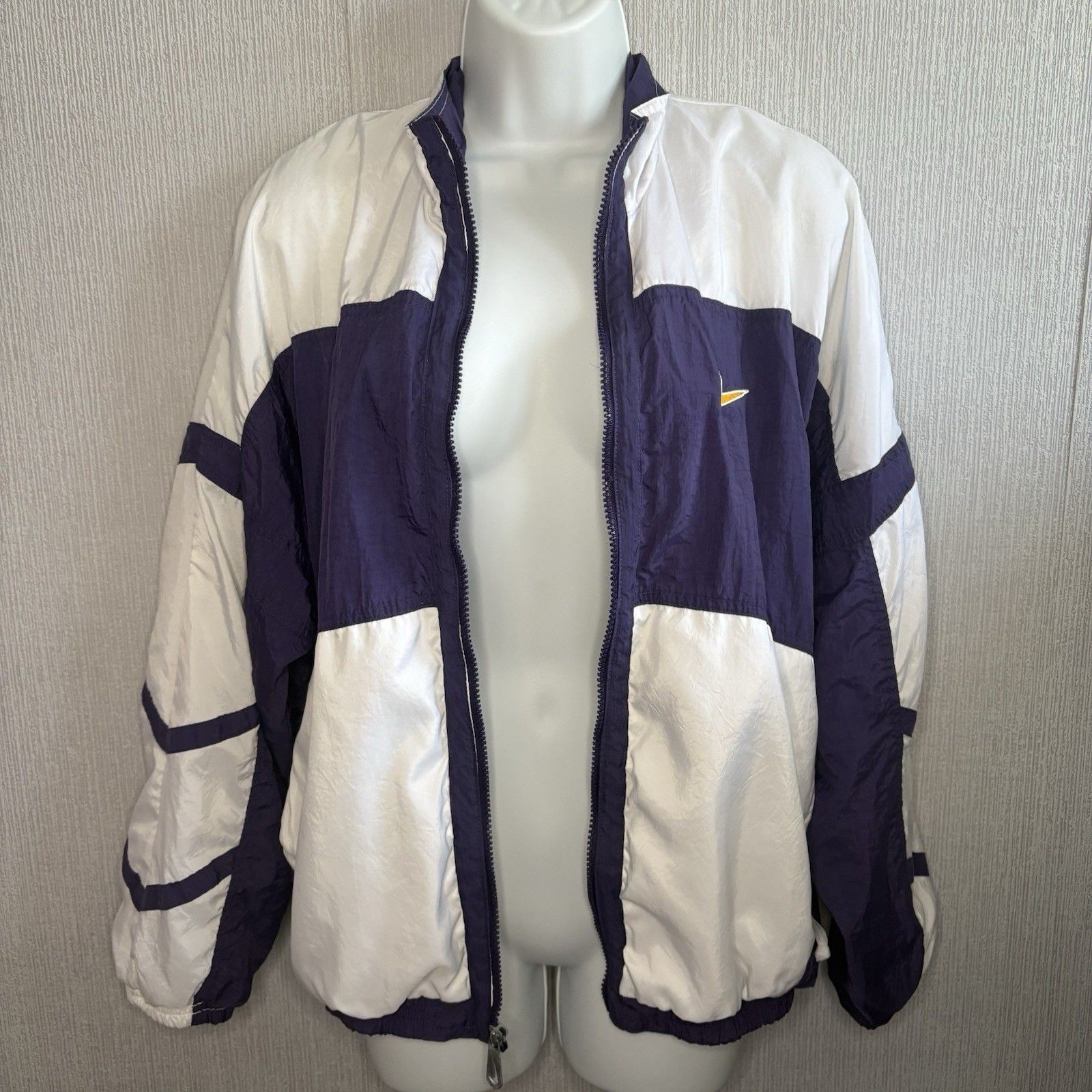 SACAI X NIKE Giacca a vento Nike viola bianca vintage 1992 taglia M media