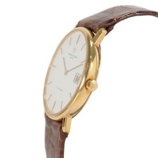 Vintage Vacheron Constantin Patrimony 35MM 44001 Date Sigma White 18K Gold Watch 4