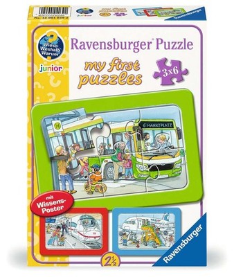 Ravensburger Puzzle Wieso? Weshalb? Warum? Unterwegs mit Bus, Bahn und Flugzeug