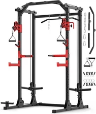 Squat Rack Gym Power Cage Stands Equipment 1500LBS Capacity Exercise Olympic USA