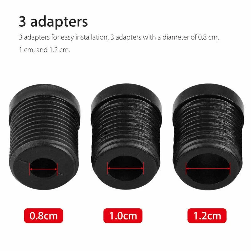 Universal Car SUV Manual Gear Shift Knob Shifter Straight Black Carbon Fiber NEW - Image 3 of 4