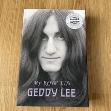 Geddy Lee MY EFFIN LIFE Rush SIGNIERT Autogra...