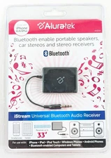 Aluratek - iStream Universal Bluetooth Audio Receiver - Black