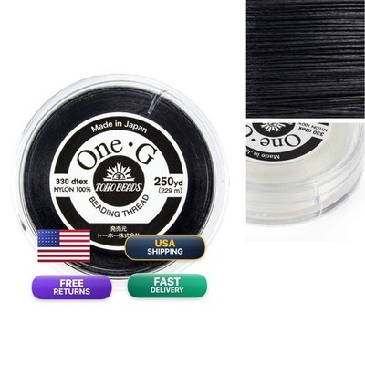 Toho One-G Beading Thread, Black - 250 Yard Spool SMSB531