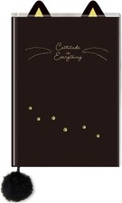 2026 Planner A6 Monthly Diary/Die-Cut Cat/Black